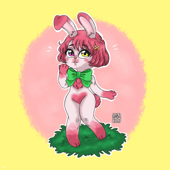 Sasha rabbit Oc (chibi)